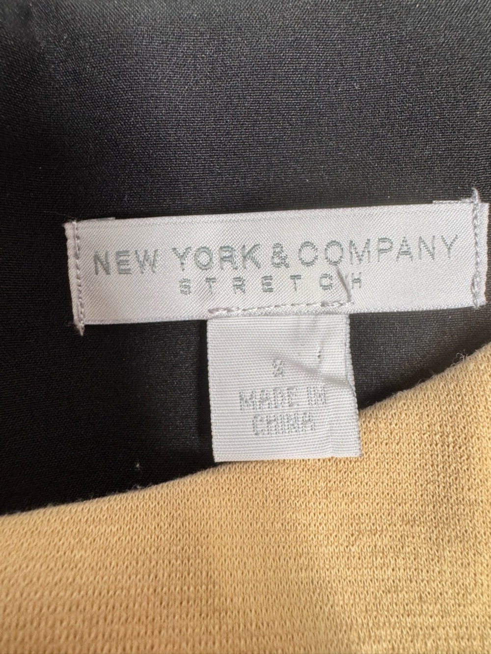 New‎ York & Company Black and Tan Dress - Picture 3 of 9
